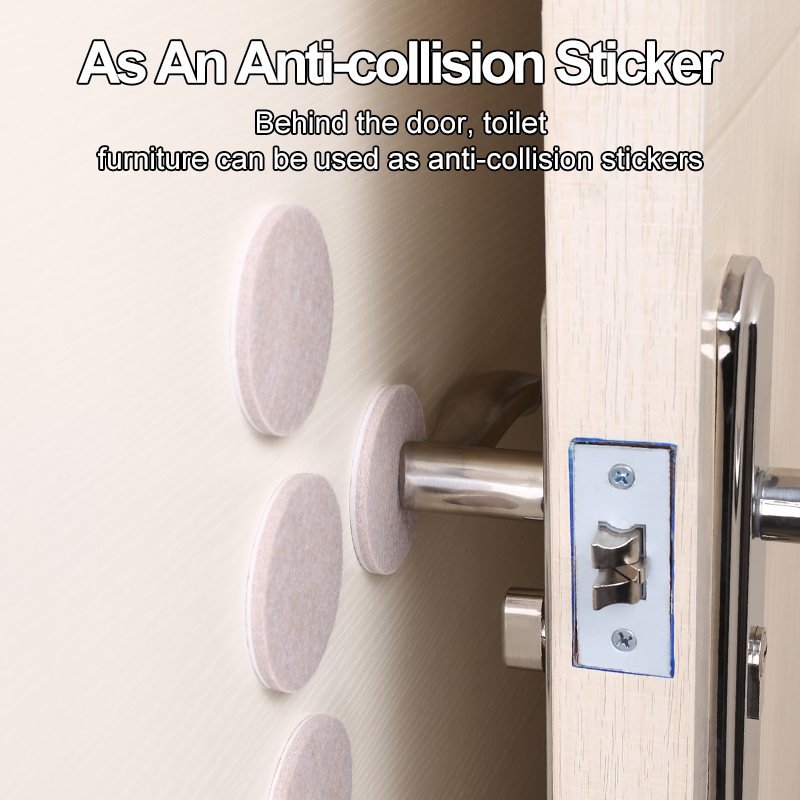 Factory Direct Price Anti Sliding Durable Self Adhesive Round Felt Glider Furniture Pads