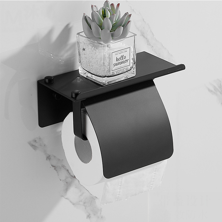 304 Stainless Steel Toilet Paper Roll Holder 360 Degree Rotatable Self Adhesive Toilet Papertoilet Paper Holder with Tray
