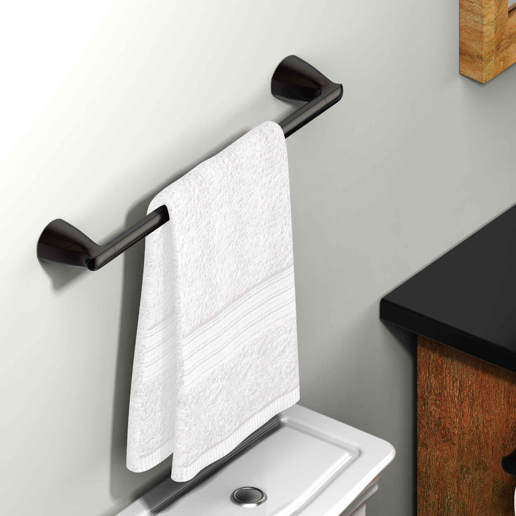 Wall Mount Bathroom Hardware Accessories Heavy Duty Storage  Kitchen Bath Towel Holder Hangers Towel Ring for Bathroom