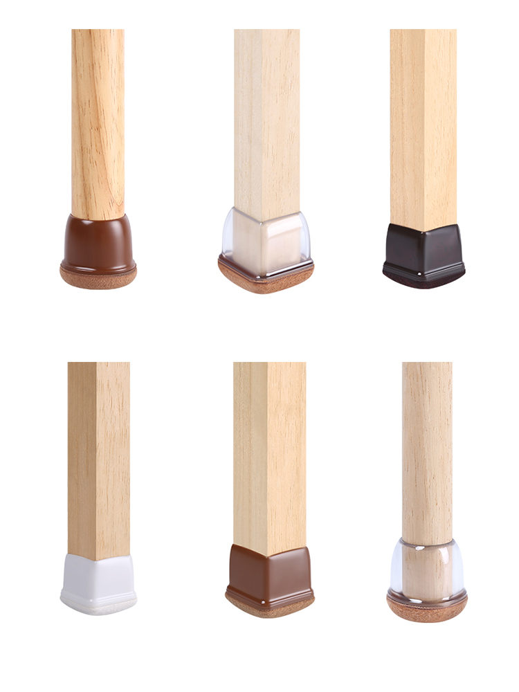 Quality Chair Table Leg Feet Rubber Pads Chair Foot Covers Transparent Chair Leg  Silicone Floor Furniture Leg Protector