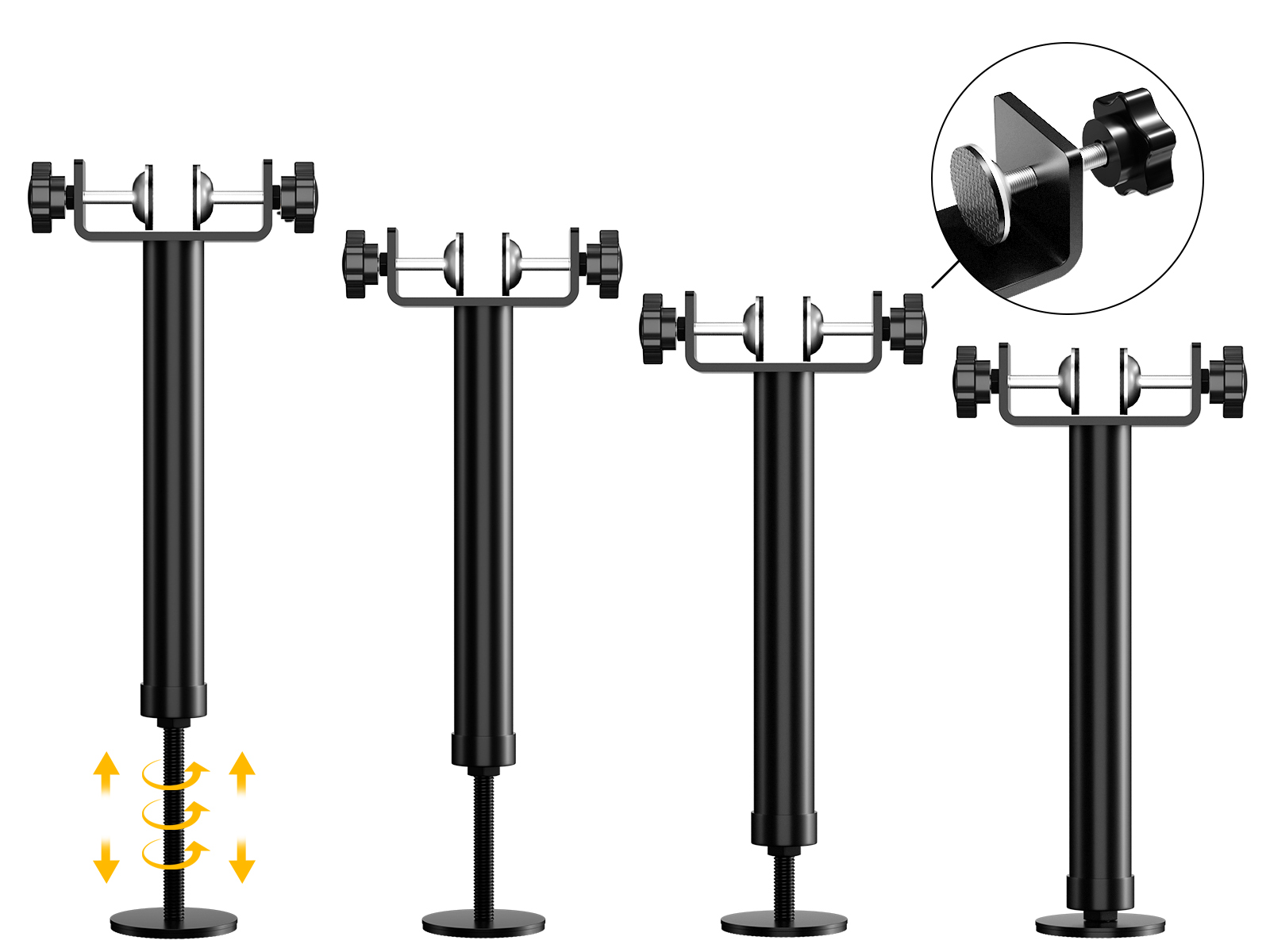 GORGEOUS Black Modern  Feet Cabinet Furniture Bed Legs Leveling  Sofa Leg  Adjustable Kitchen  Legs for Furniture