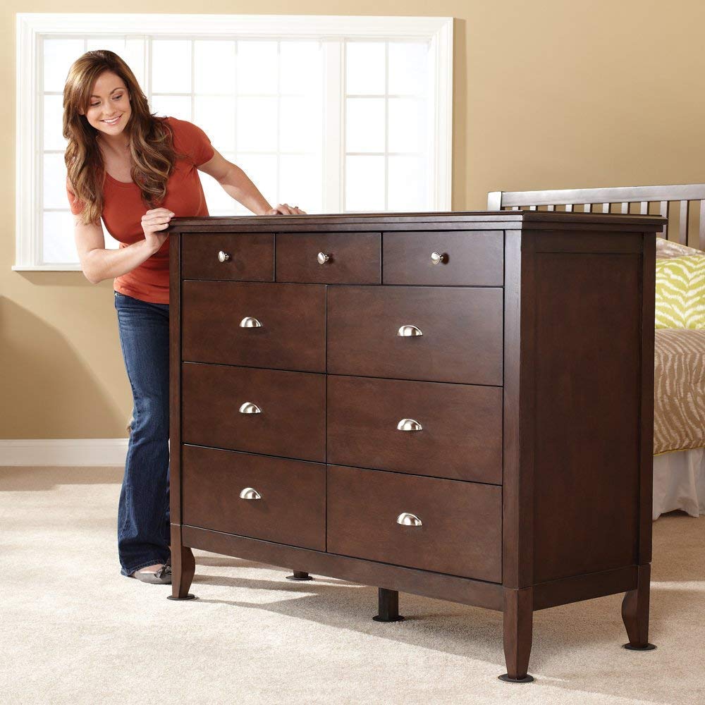 5 Inch Square Furniture Movers Sliders,Heavy-Duty Carpet Furniture Moving Pads Furniture Glides