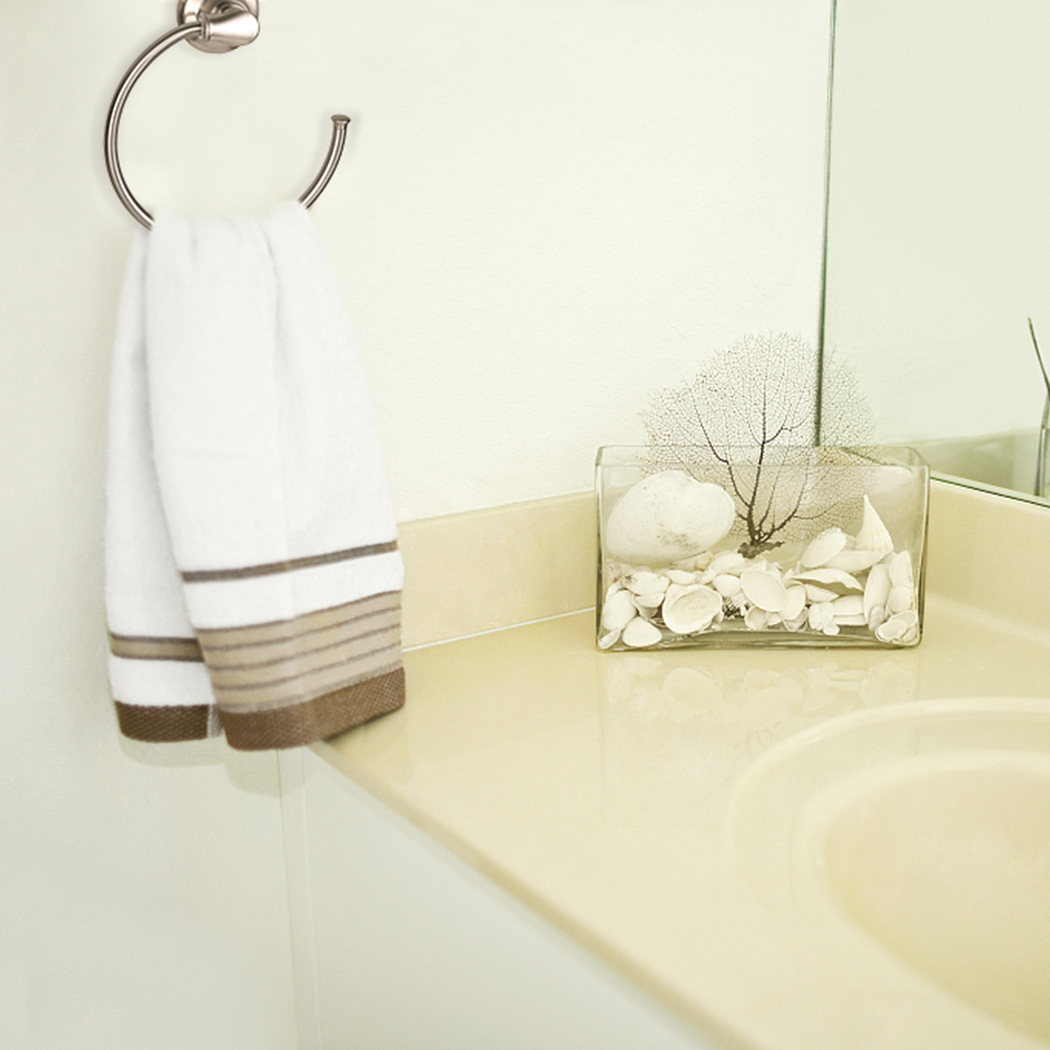 4-Piece Satin Metal Bath Hardware Set Wall-Mounted Towel Bar Accessory Bathroom Accessory Set