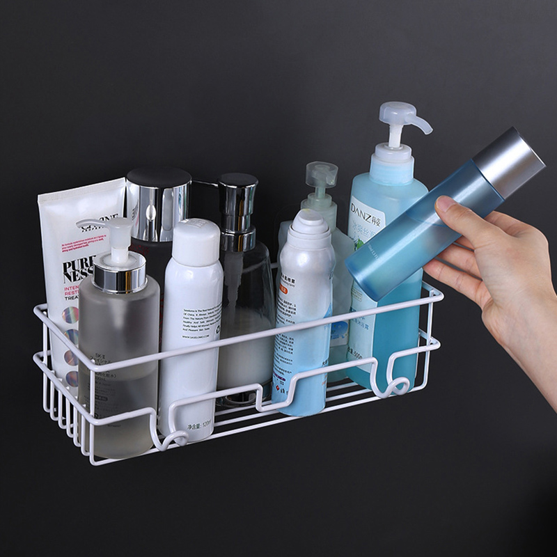 Shower Shampoo Shelf Storage Rack Bathroom Organizer Self Adhesive No Drill Soap Dishes Holder Er Modern Bathroom Shelves White