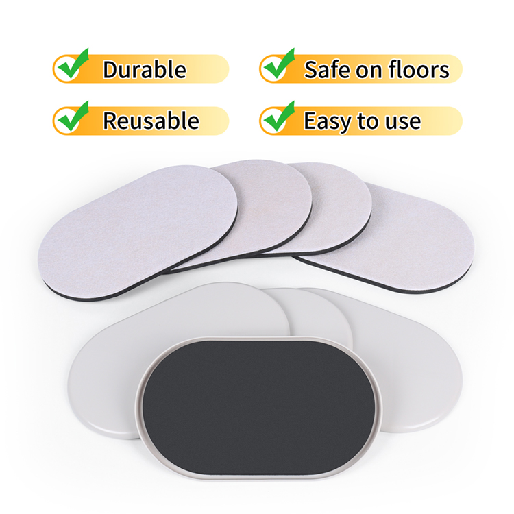 Good Quality Convenient Moving Felt Furniture Slider Heavy Furniture Leg Slider for Carpet Hardwood Floors