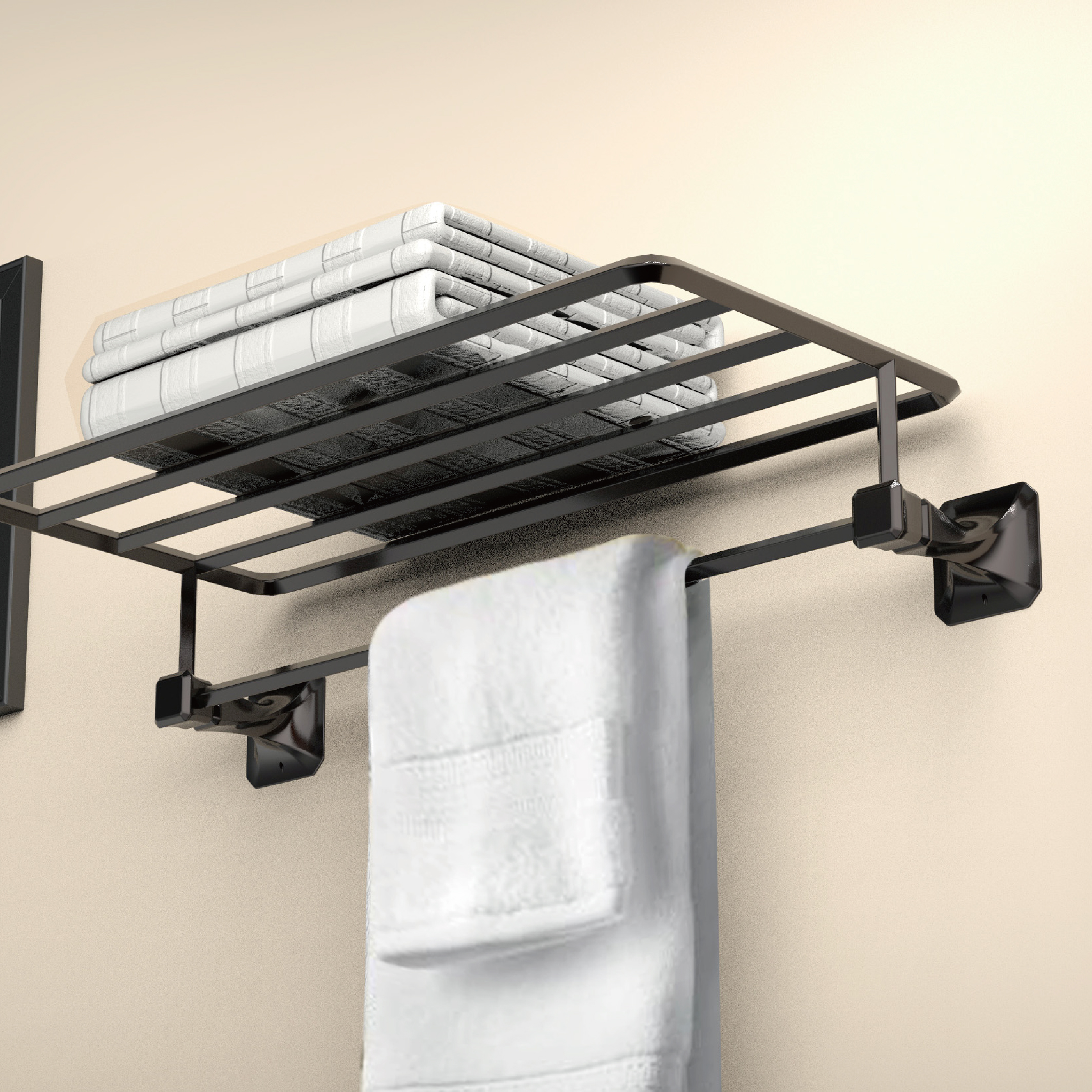 Wall Mount Bathroom Hardware Accessories Heavy Duty Storage  Kitchen Bath Towel Holder Hangers Towel Ring for Bathroom