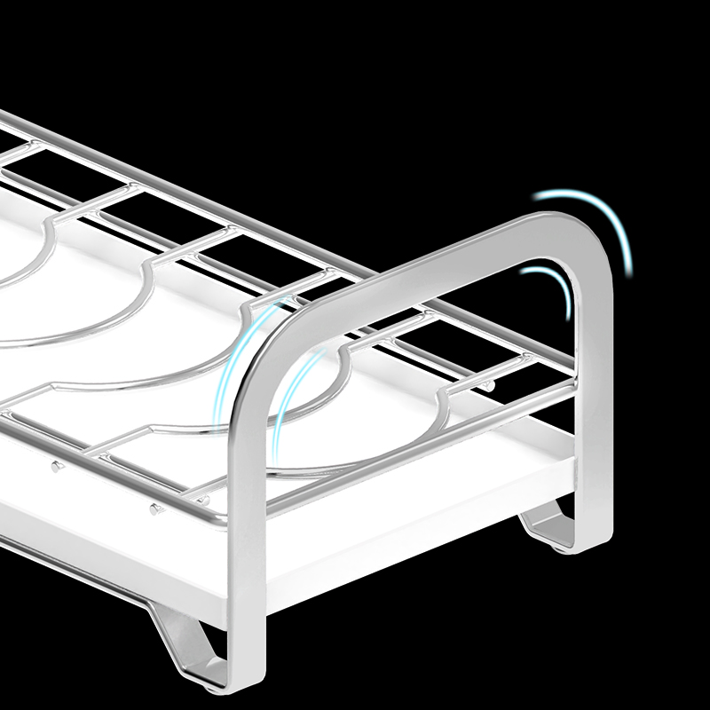 Stainless Steel Dish Drying Rack Kitchen Cabinets Storage Organizer Spice Rack Holder for Cup Chopsticks Spoon Fork Spice Rack
