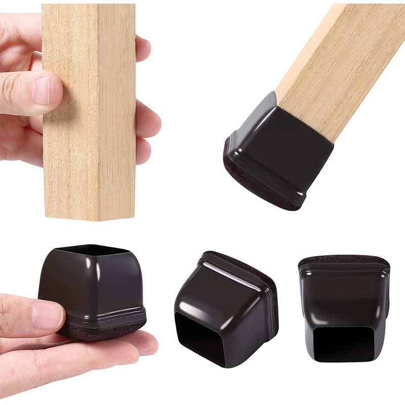 Chair Leg Floor Protectors with Felt, Soft Furniture Leg Feet Protection Cover Protect Hardwood Floor