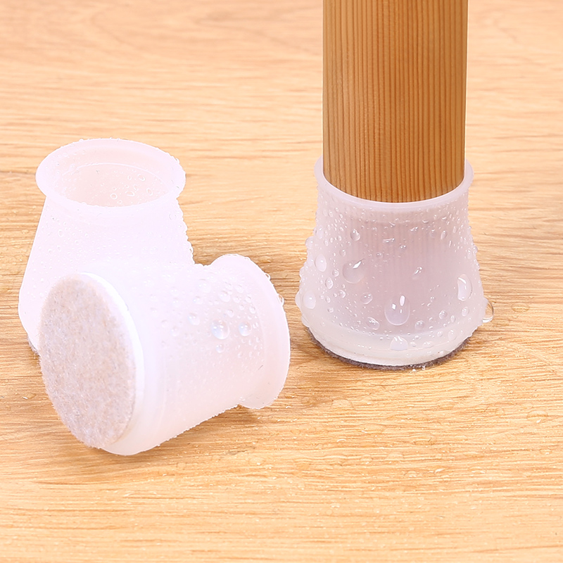 Chair Leg Cover  Felt Pads Furniture Feet Socks Silicone Round Square Anti Slip Table Leg Mat Floor Protectors