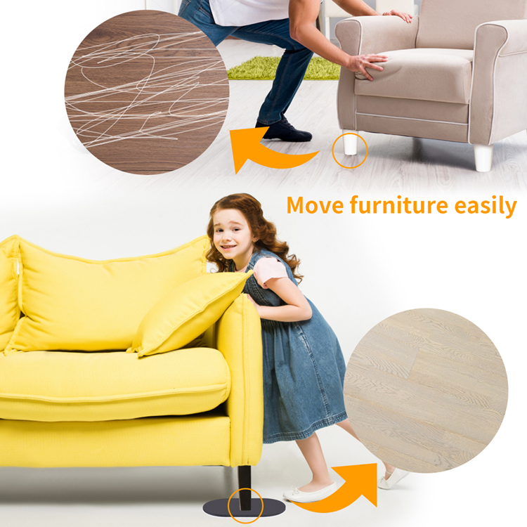 Good Quality Convenient Moving Felt Furniture Slider Heavy Furniture Leg Slider for Carpet Hardwood Floors