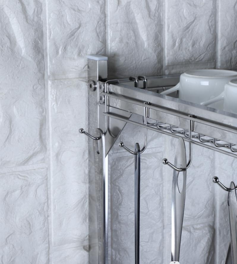 2 Tier Stainless Steel Metal Kitchen Storage Organizer Dish Shelf Over the Sink Roll up Dish Drying Rack for Kitchen Sink