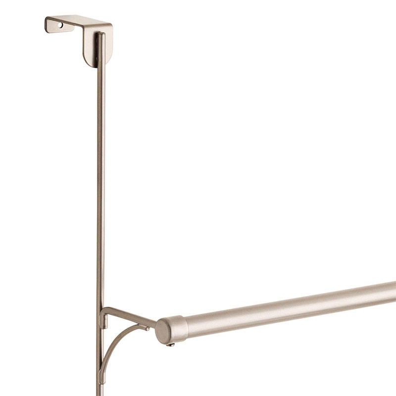 Adjustable Over the Door Triple Bathroom Towel Holder Rack with Hooks Over the Door Organizer Hanger