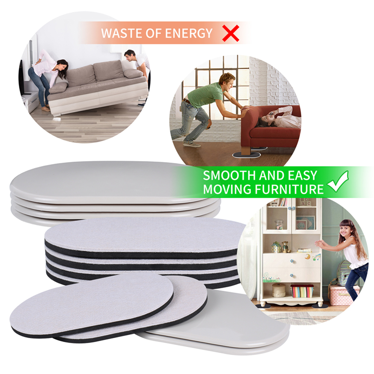 Good Quality Convenient Moving Felt Furniture Slider Heavy Furniture Leg Slider for Carpet Hardwood Floors