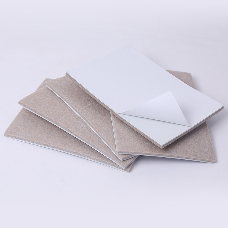 Sheets Cuttable Table Couch Chair Leg Pads Floor Protectors Anti Scratch Beige Brown Self Adhesive Felt Furniture Feet Pads