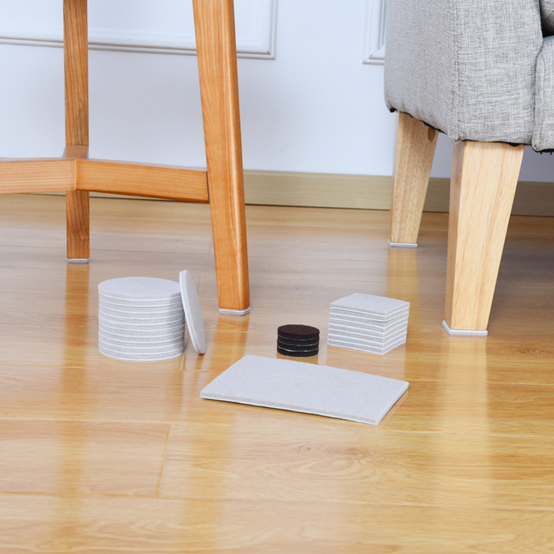Furniture Feet Protector Accessories Chair Furniture Sticker Felt Pad Round Square Chair Foot Pad Furniture Pads