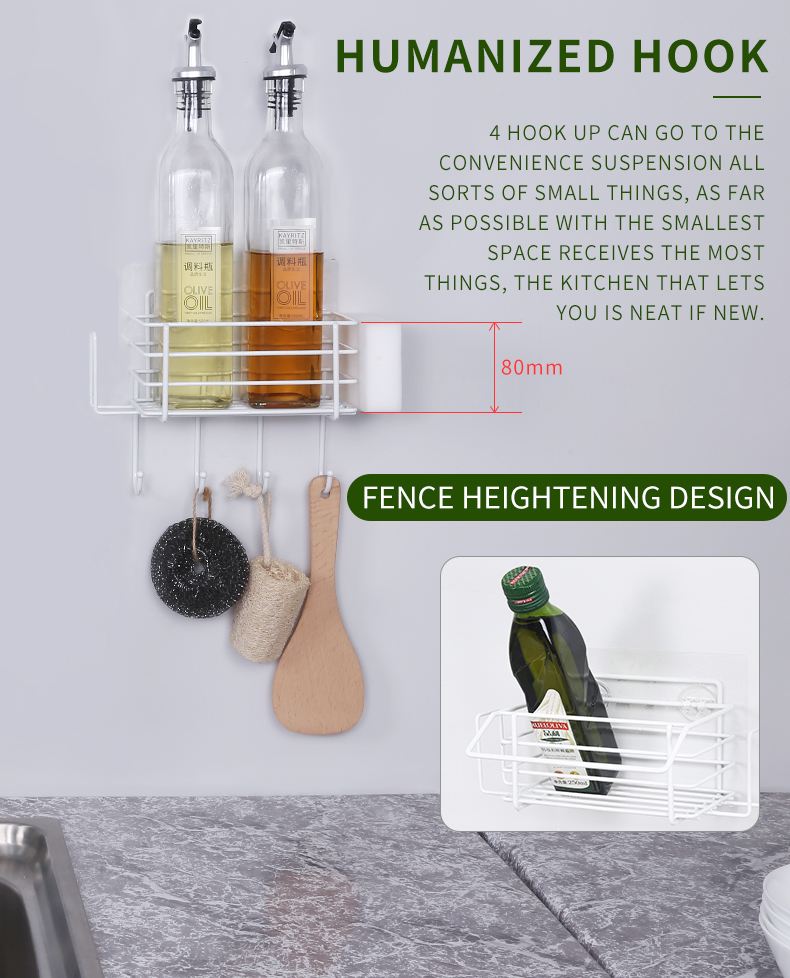 Sink Sponge Holder Botter Towel Shelf Soap Spice Rack Stand Basket Storage Basket Kitchen Bathroom  Accessories
