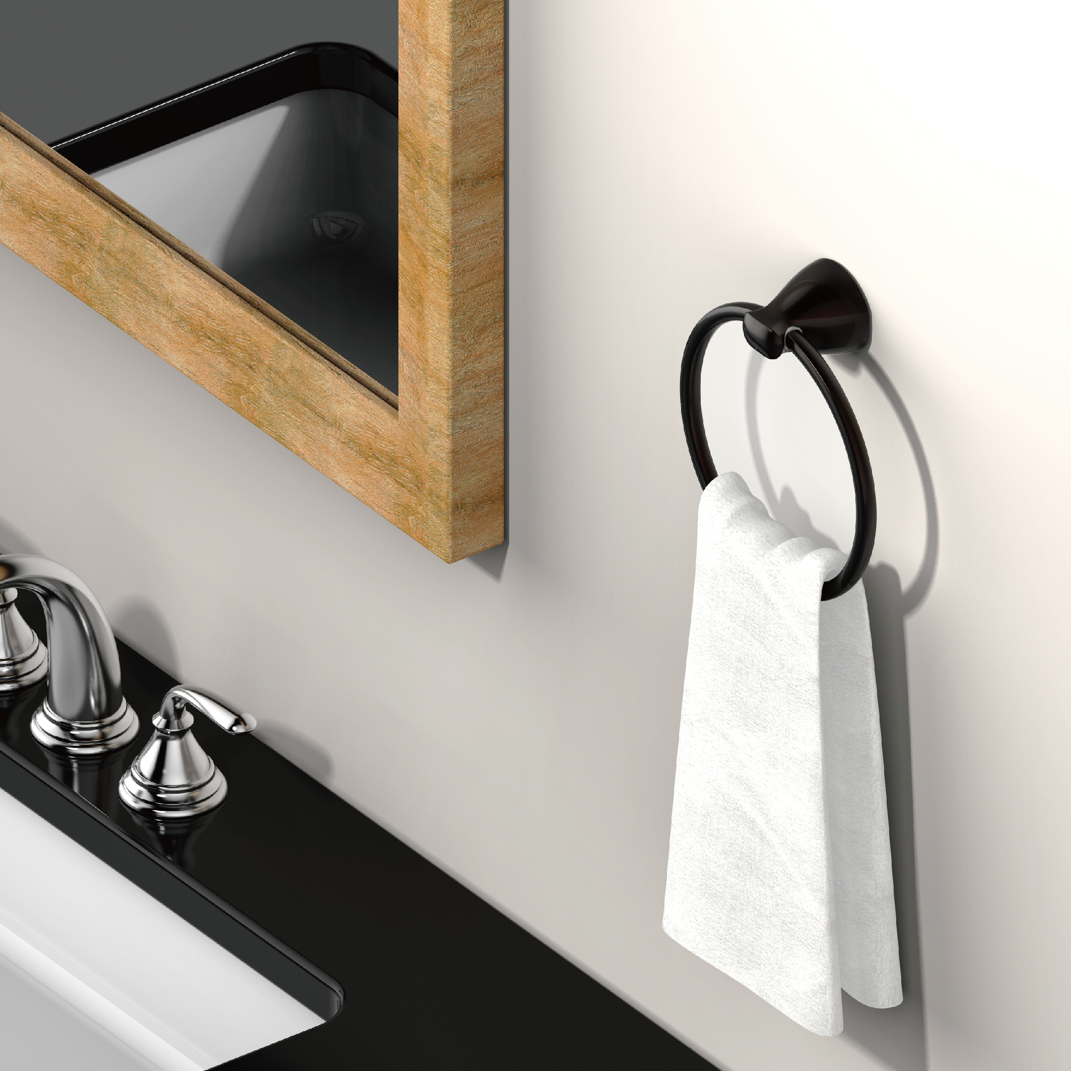 Wall Mount Bathroom Hardware Accessories Heavy Duty Storage  Kitchen Bath Towel Holder Hangers Towel Ring for Bathroom