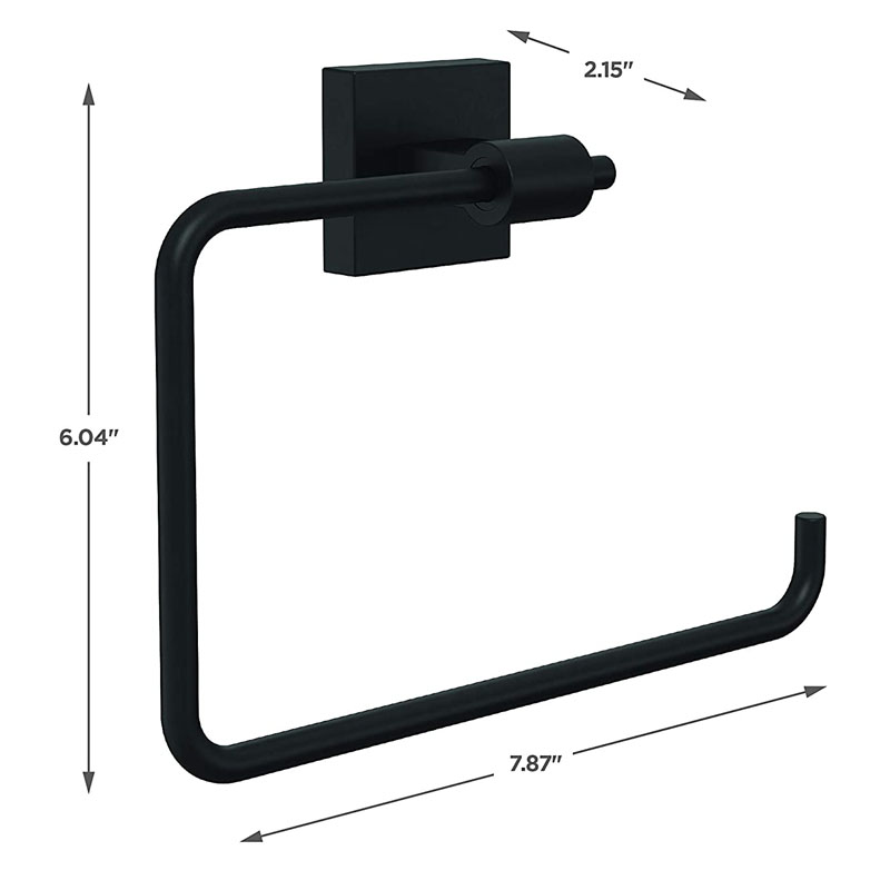 4 PCS Bathroom Hardware Set, Black Towel Racks for Bathroom, Black Bathroom Accessory Set Matte Black Bathroom Accessories