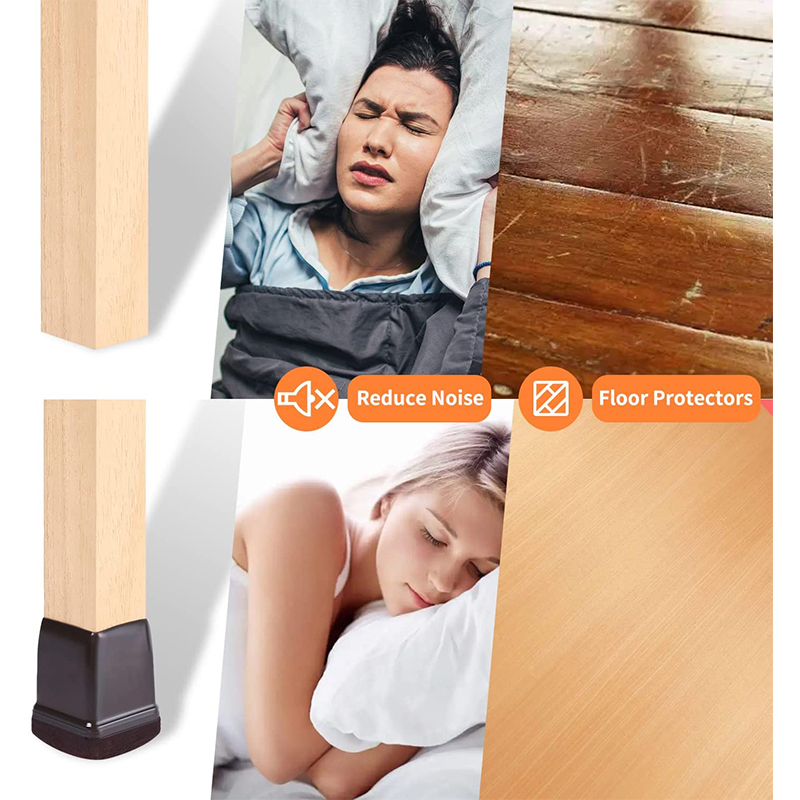 Chair Leg Protectors for Hardwood Floors, Soft Chair Leg Floor Protectors with Felt Pads for Protecting Hard Floors