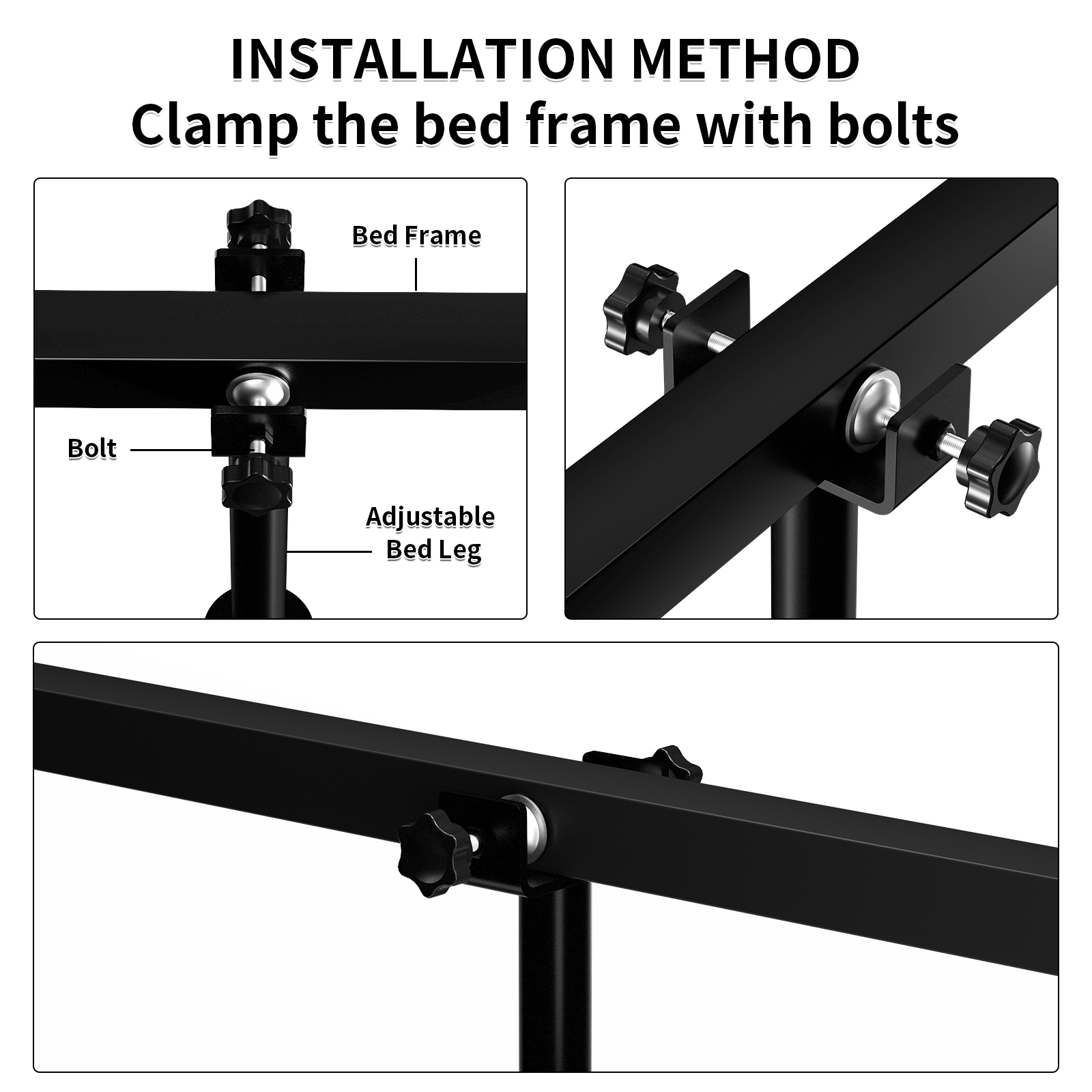 GORGEOUS Black Modern  Feet Cabinet Furniture Bed Legs Leveling  Sofa Leg  Adjustable Kitchen  Legs for Furniture