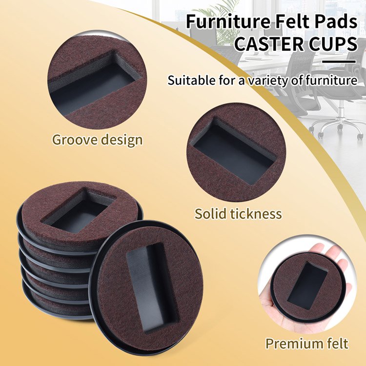 Furniture Caster Cups, Sofas Beds Chairs Wheel Pads, Protect Carpet Floors Prevent Scratches Reduce Noise