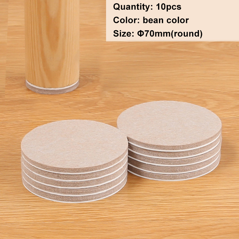 High Quality Anti-Sliding Adhesive Felt Pads Modern Style Round Furniture Leg Protectors for Dining Living Room Hotel Good Price