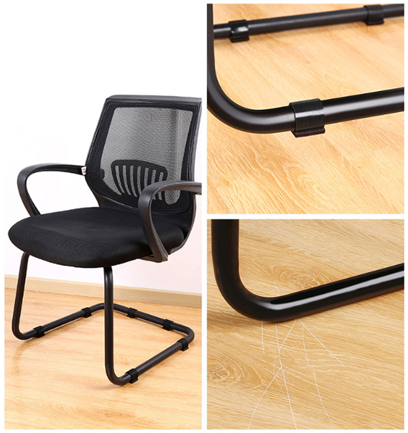 Office Chair Leg Felt Pads Covers Non-Slip Hook and Loop Fasteners Chair Feet Wrap Pads Protectors Hardwood Floor Glides