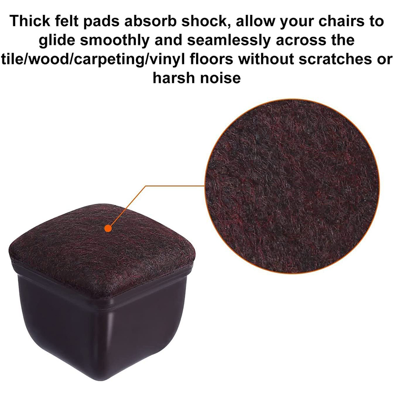 Round&square Chair Leg Furniture Pads Floor Protectors Non Slip Chair Leg Feet Socks Covers Furniture Protection Cover