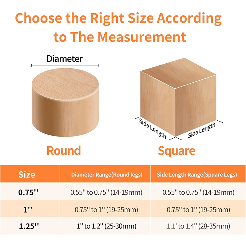 Chair Leg Floor Protectors,Felt Bottom Soft Furniture Foot Protector Cover Pads for Hardwood Floors , Stool Leg Covers