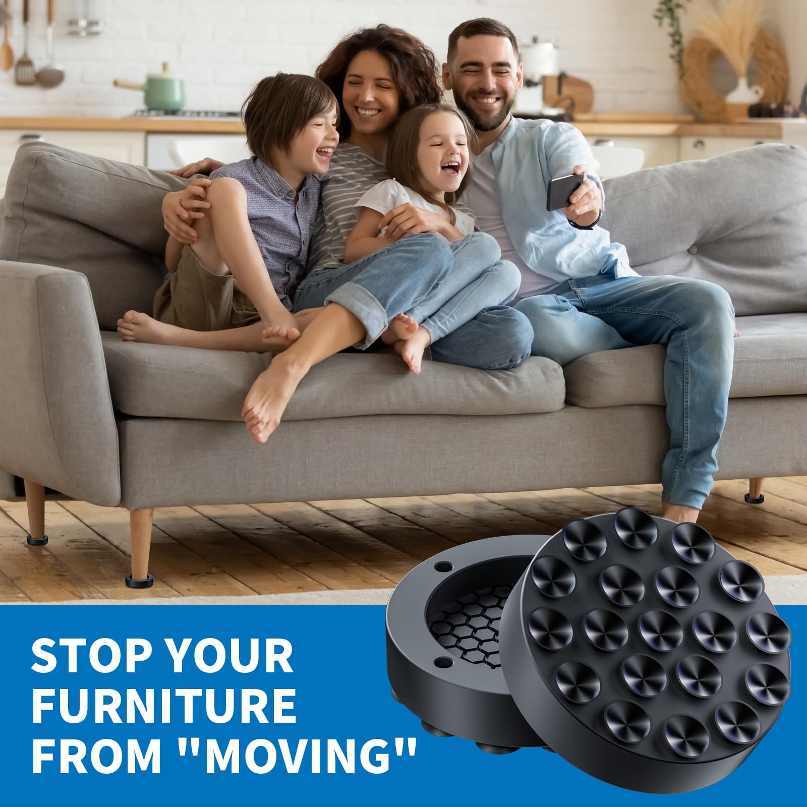 Custom Anti-Vibration Pads for Electric Washer and Dryer Rubber Foot Pad Base for Anti-Vibration and Anti-Walk Features