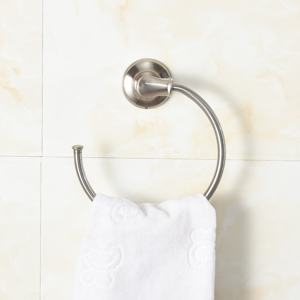 Hot Selling Brushed Finish Bathroom Hardware Bath Hand Towel Ring and Hanger
