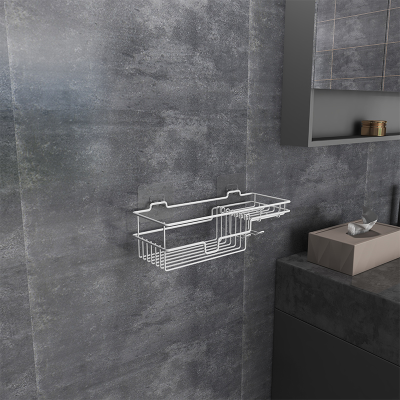 Shower Shampoo Shelf Storage Rack Bathroom Organizer Self Adhesive No Drill Soap Dishes Holder Er Modern Bathroom Shelves White