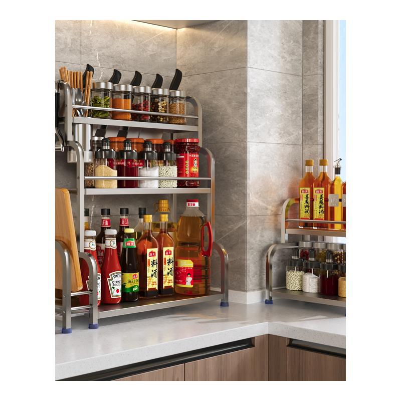 Stainless Steel Multi-layer Kitchen Storage Organizer Household Products Dish Drying Rack Storage Drying Tableware