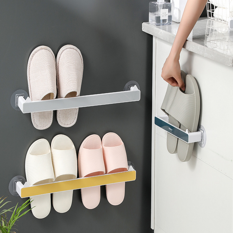 Accessory Bathroom Storage Holders & Racks Toilet Shoes Holder Wall Storage Shelf Towel Rack