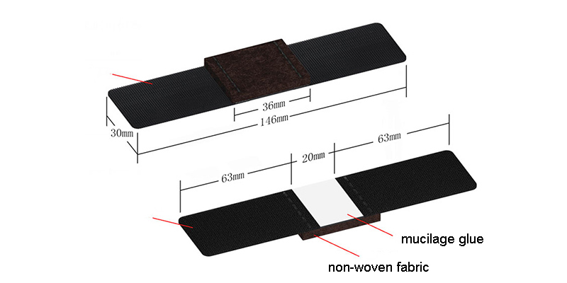 Office Chair Leg Felt Pads Covers Non-Slip Hook and Loop Fasteners Chair Feet Wrap Pads Protectors Hardwood Floor Glides
